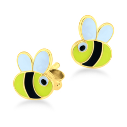 Kids Stud Earring Cute Bee STE-310-GP